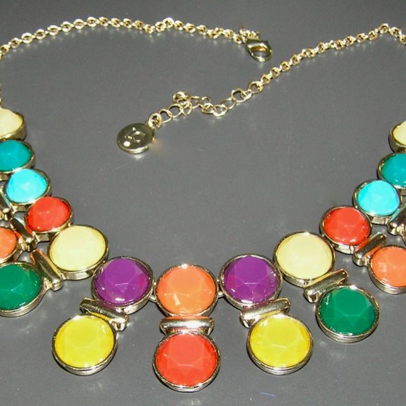 LIZ CLAIBORNE Colorful Statement Necklace - Picture 3 of 4
